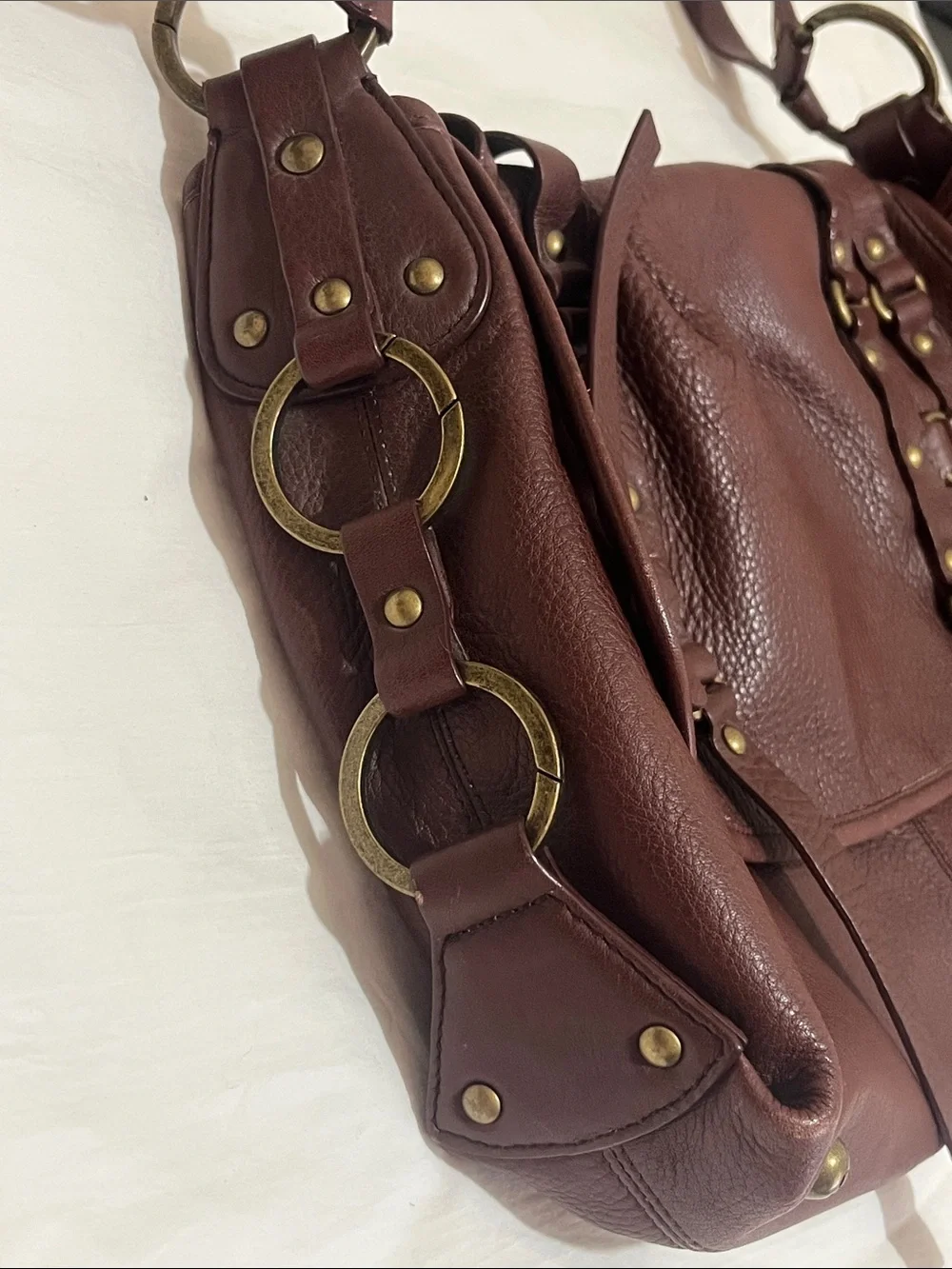 G series Flap Brown Soft Leather Bag Tobacco Glamour Sport Lthr Unit